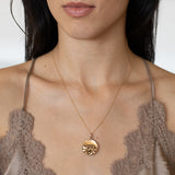 Early 20th Century Leaves And Berries 10K Gold Locket