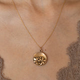 Early 20th Century Leaves And Berries 10K Gold Locket