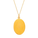 Victorian Large Oval 14K Gold Monogram Locket