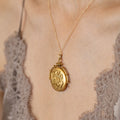 Victorian Diamond and 14k Gold Monogram Locket