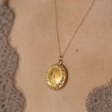 Victorian 10k Yellow Gold and Diamond Locket