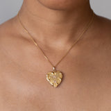 Ornate 10K Gold Heart Shaped Locket