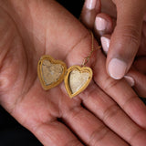 Ornate 10K Gold Heart Shaped Locket