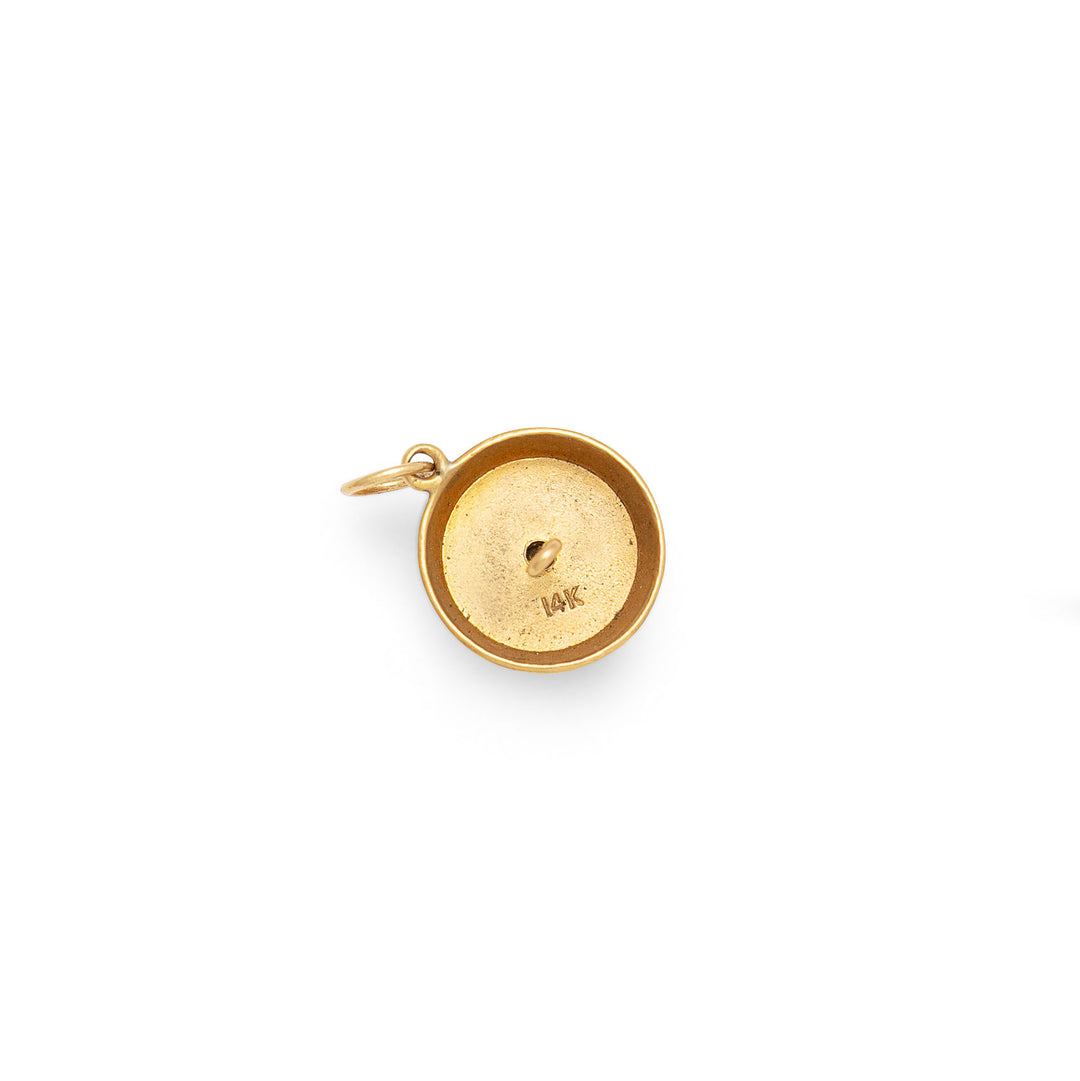 Moveable Birthday Cake 14k Gold Charm