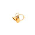 Heart, Ring, and Bell 14K Gold Wedding Charm