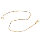Edwardian Platinum and 14k Rose Gold 14.5" Chain Necklace