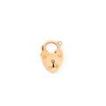 English 9k Rose Gold Heart Padlock Charm