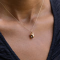 English 9K Gold and Pearl Periwinkle Shell Charm