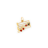 Sloan & Co. "DEAR" Musical Note 14k Gold and Enamel Charm