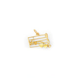 Sloan & Co. "DEAR" Musical Note 14k Gold and Enamel Charm