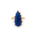 Pear Shaped Lapis Lazuli and 14K Gold Ring