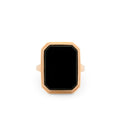 Onyx and 10K Gold Ring