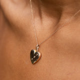 Victorian Diamond and 14K Rose Gold Heart Shaped Locket