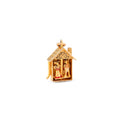 Movable Weather House 10k Gold and Enamel Charm