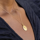 Aries 18K Gold Zodiac Disc Charm