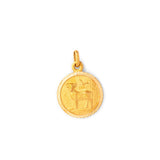 Aries 18K Gold Zodiac Disc Charm