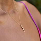 Italian Cornicello 18k Gold Charm