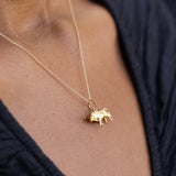 Taurus Bull 18K Gold Zodiac Charm