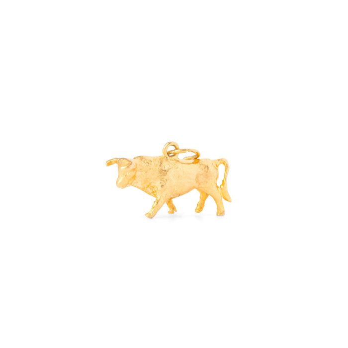 Taurus Bull 18K Gold Zodiac Charm