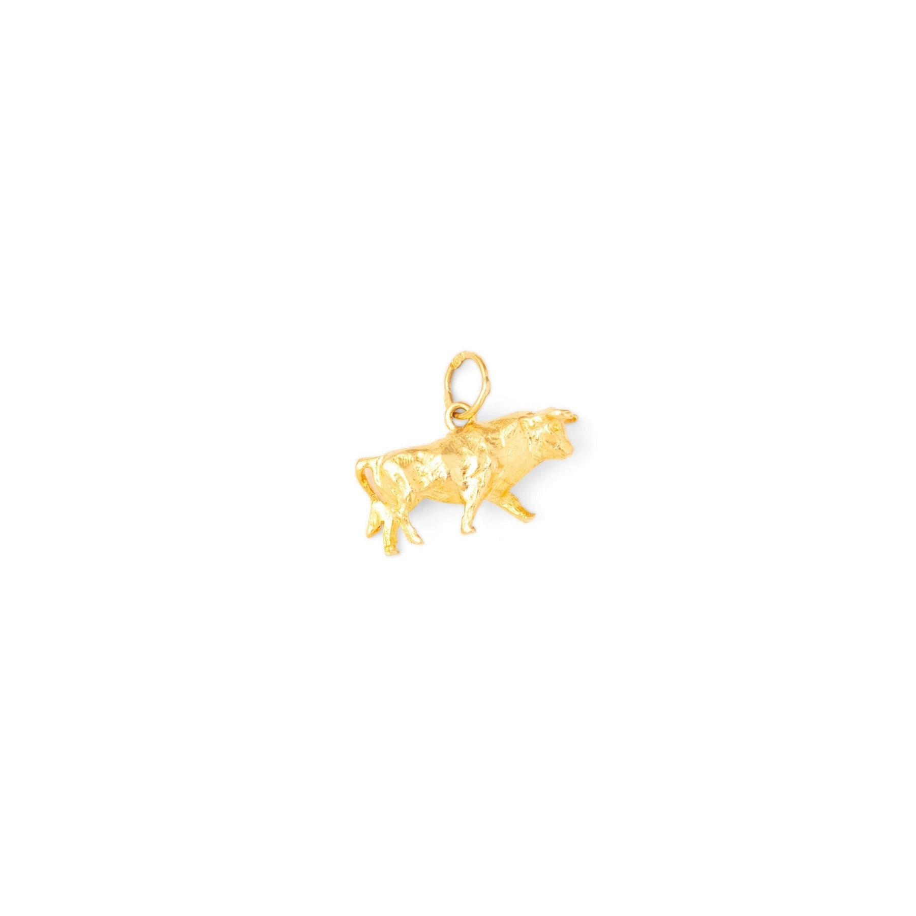 Taurus Bull 18K Gold Zodiac Charm