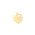 Large Hammered 14K Gold Heart Charm
