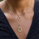 Textured Star of David 14K Gold Charm