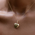 Italian Puffy Heart 14k Gold Charm