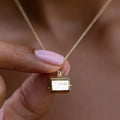 Movable Bathroom 14k Gold Charm