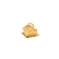 Austrian 14k Gold and Enamel Movable House Charm