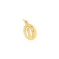 Textured Chai 14K Gold Charm