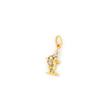 Petite Sagittarius 14k Gold and Diamond Zodiac Charm