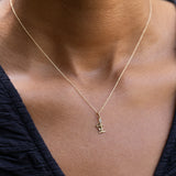 Petite Sagittarius 14k Gold and Diamond Zodiac Charm