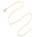 Italian Bar Link 14K Gold 15