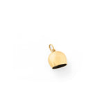 Enamel Flower and 14K Gold Bell Charm
