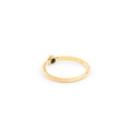 Rose Cut Diamond and 18K Gold Solitaire Ring