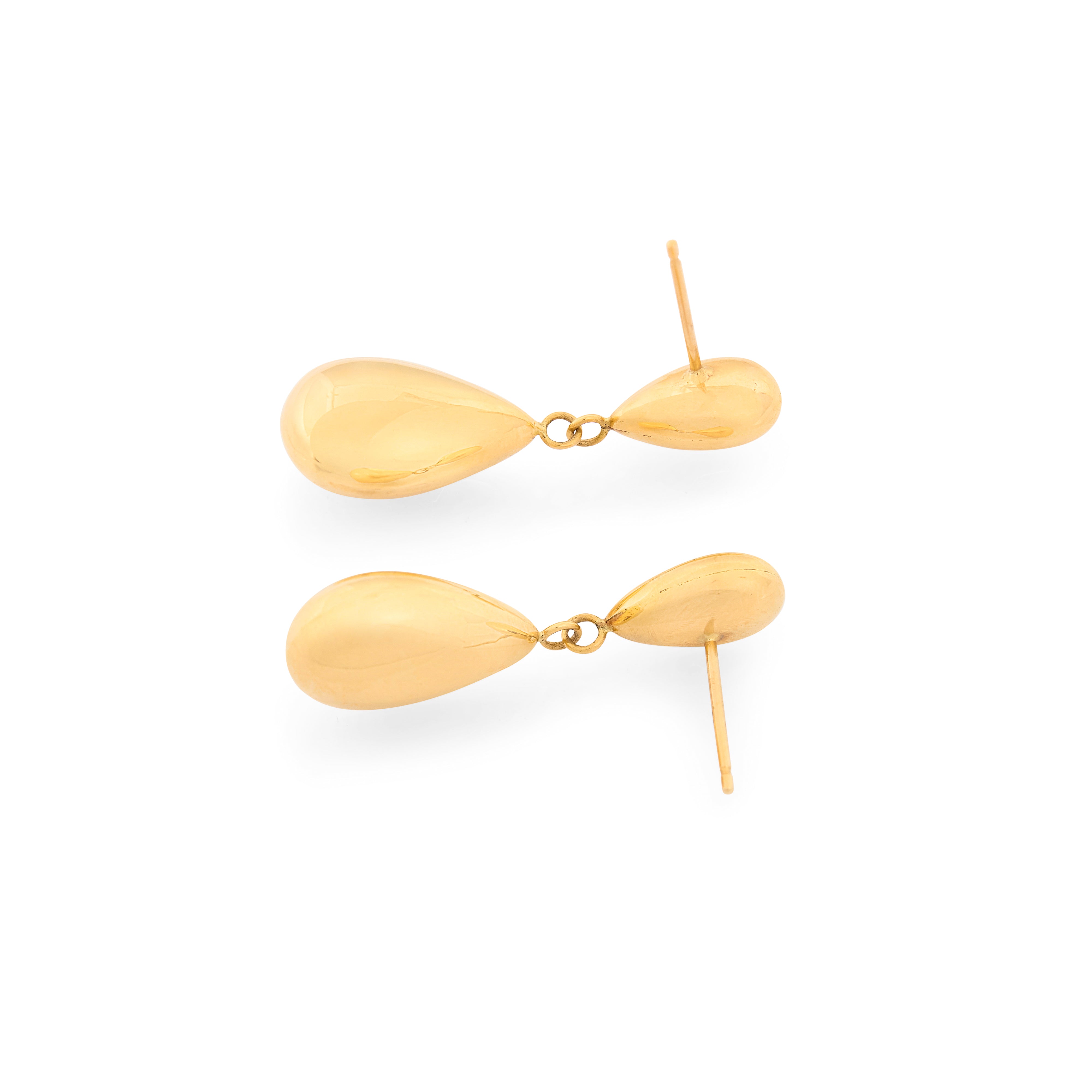 Double Teardrop 14K Gold Earrings