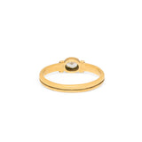 Victorian Old Mine Cut Diamond and 8k Gold Solitaire Ring