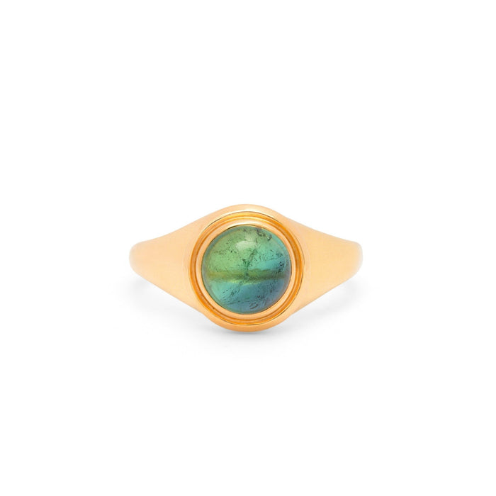 Bi-Color Tourmaline and 14K Gold Ring