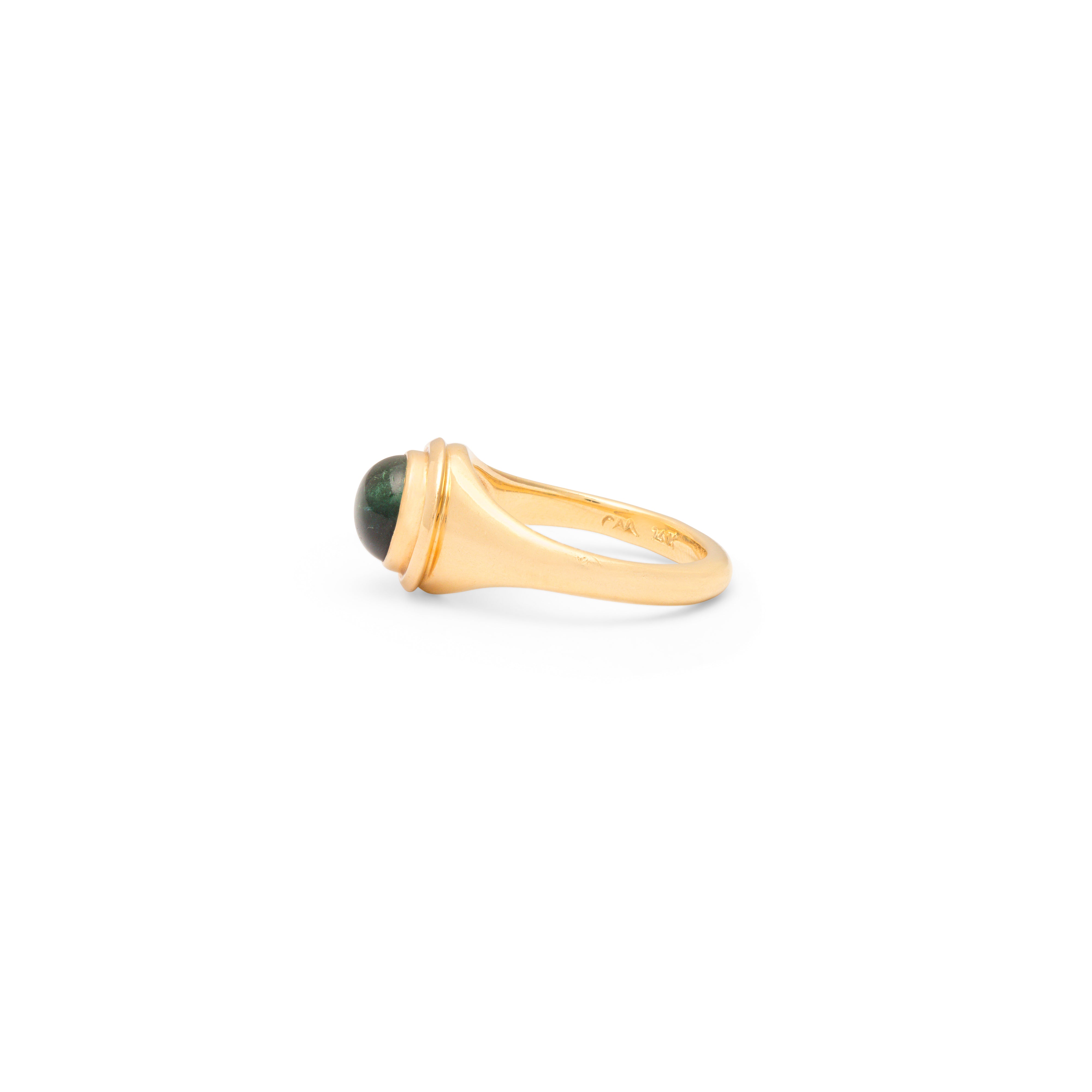 Bi-Color Tourmaline and 14K Gold Ring