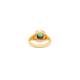 Bi-Color Tourmaline and 14K Gold Ring