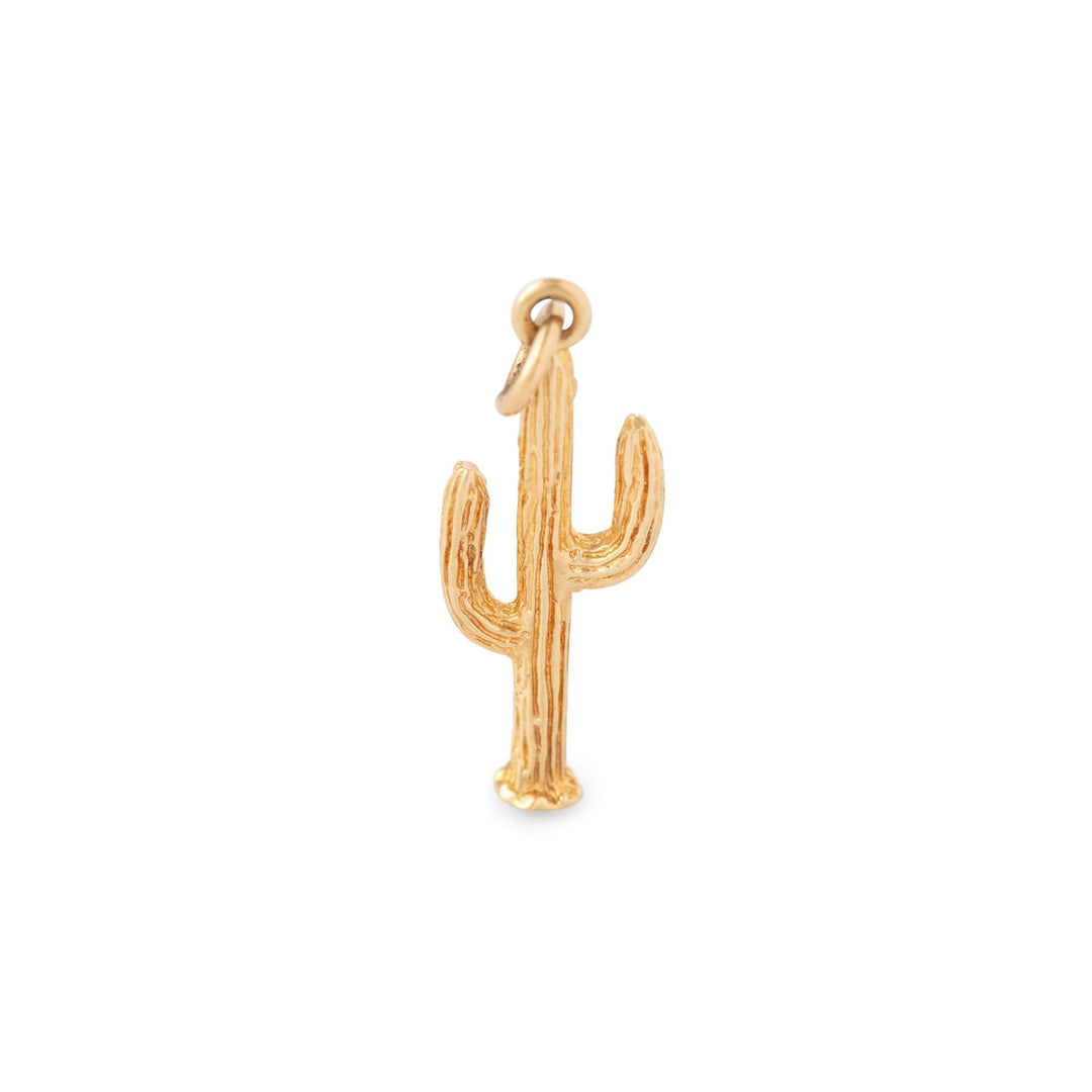 Cactus 14k Gold Charm