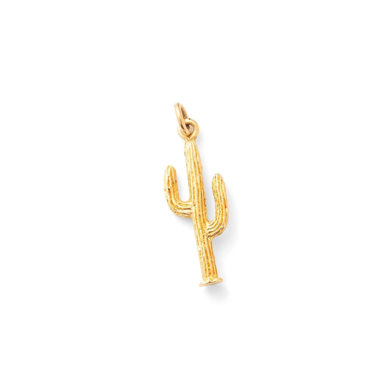 Cactus 14k Gold Charm