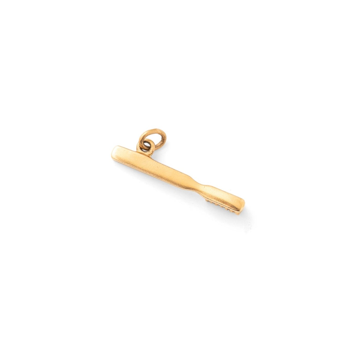 Toothbrush 14k Gold Charm