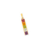 Rainbow Stone and 14K Gold Bar Charm