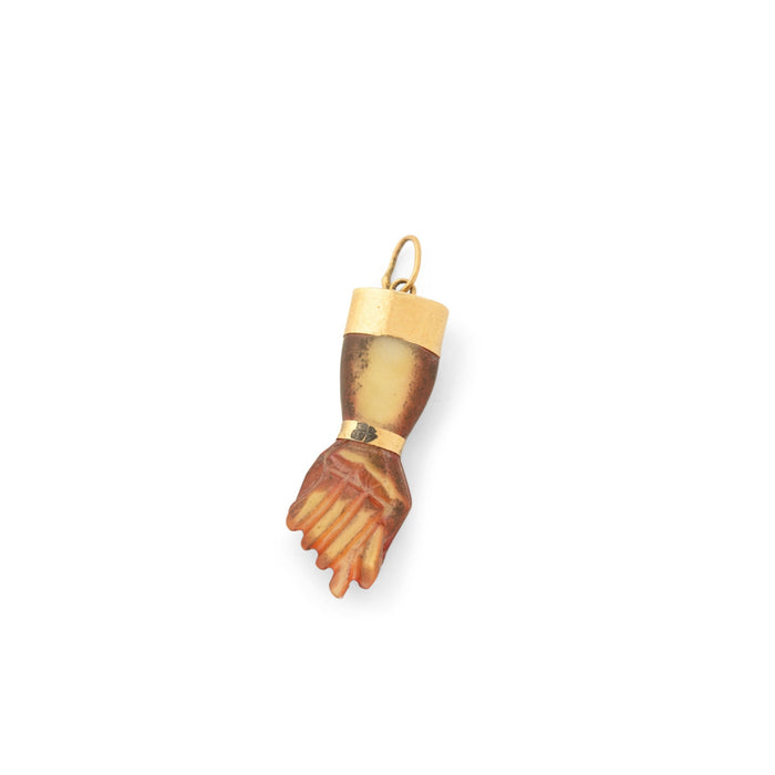 Shell And 18k Gold Figa Charm