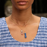 Sodalite and 18K Gold Figa Charm