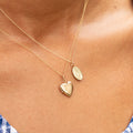 Miniature 10K Gold Oval Locket Charm