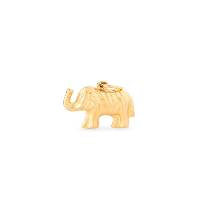 Elephant 14k Gold Charm