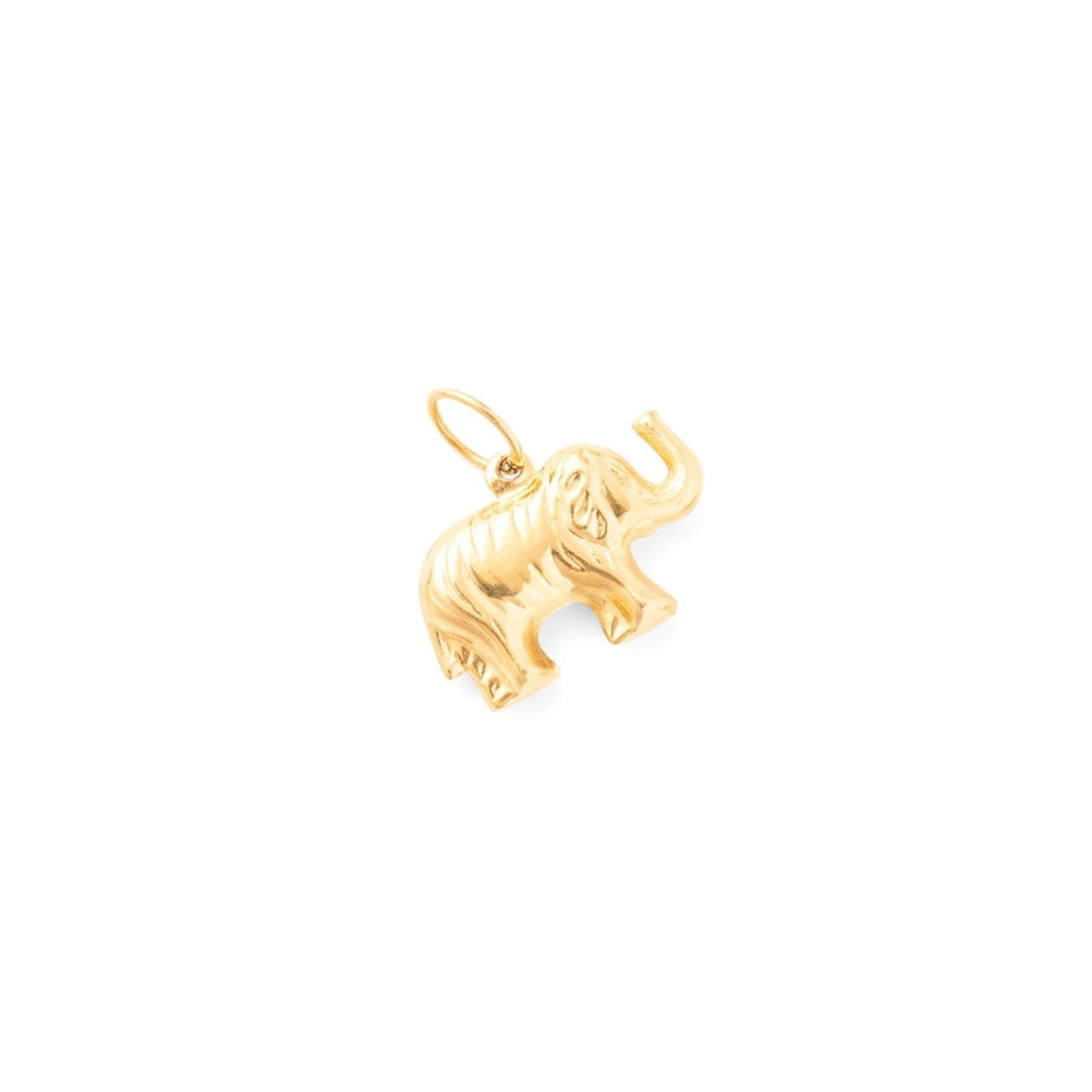 Elephant 14k Gold Charm