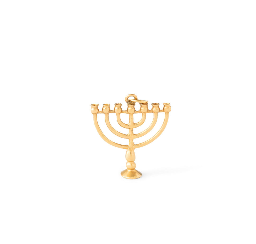 Menorah 14k Gold Charm